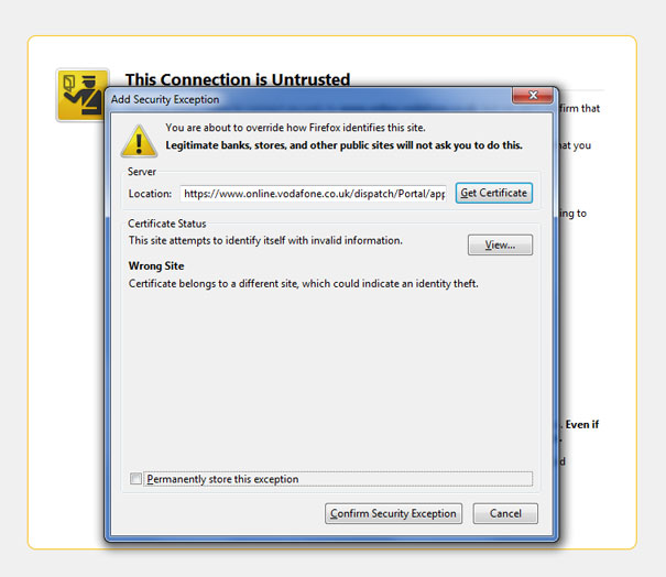 security error